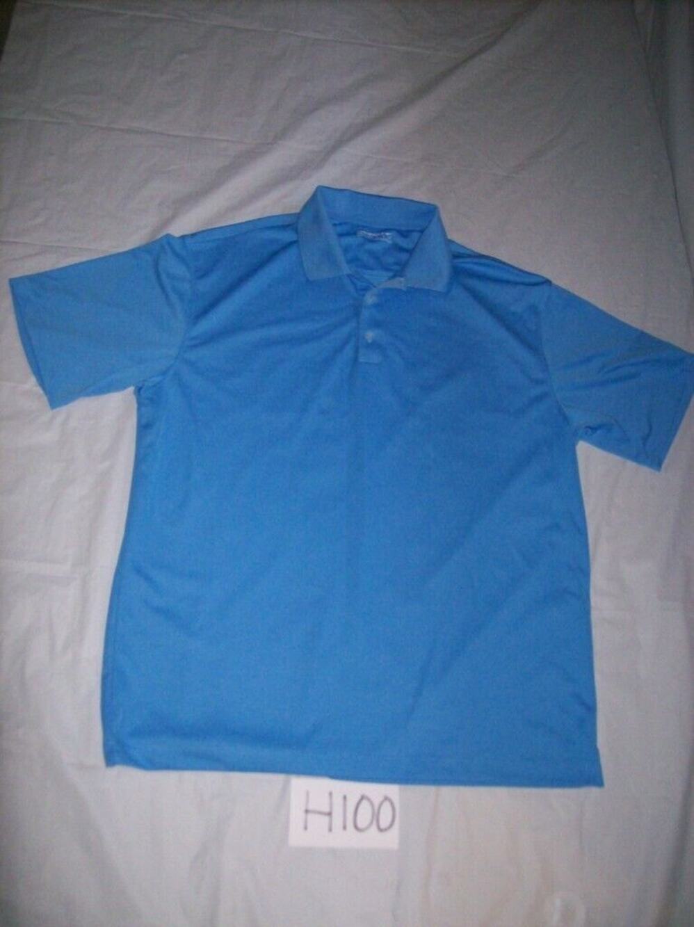 Nike Golf Fit Dry Athletic Polo Shirt Size XLG Blue -0912H100
